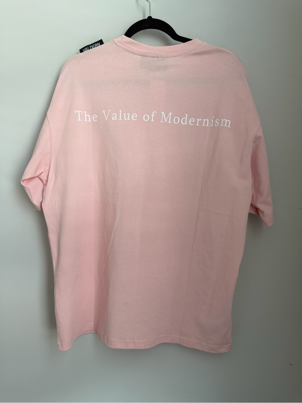 Valdern The Value of Modernism Oversized Pink Tee Free Size NWT - Picture 6 of 9